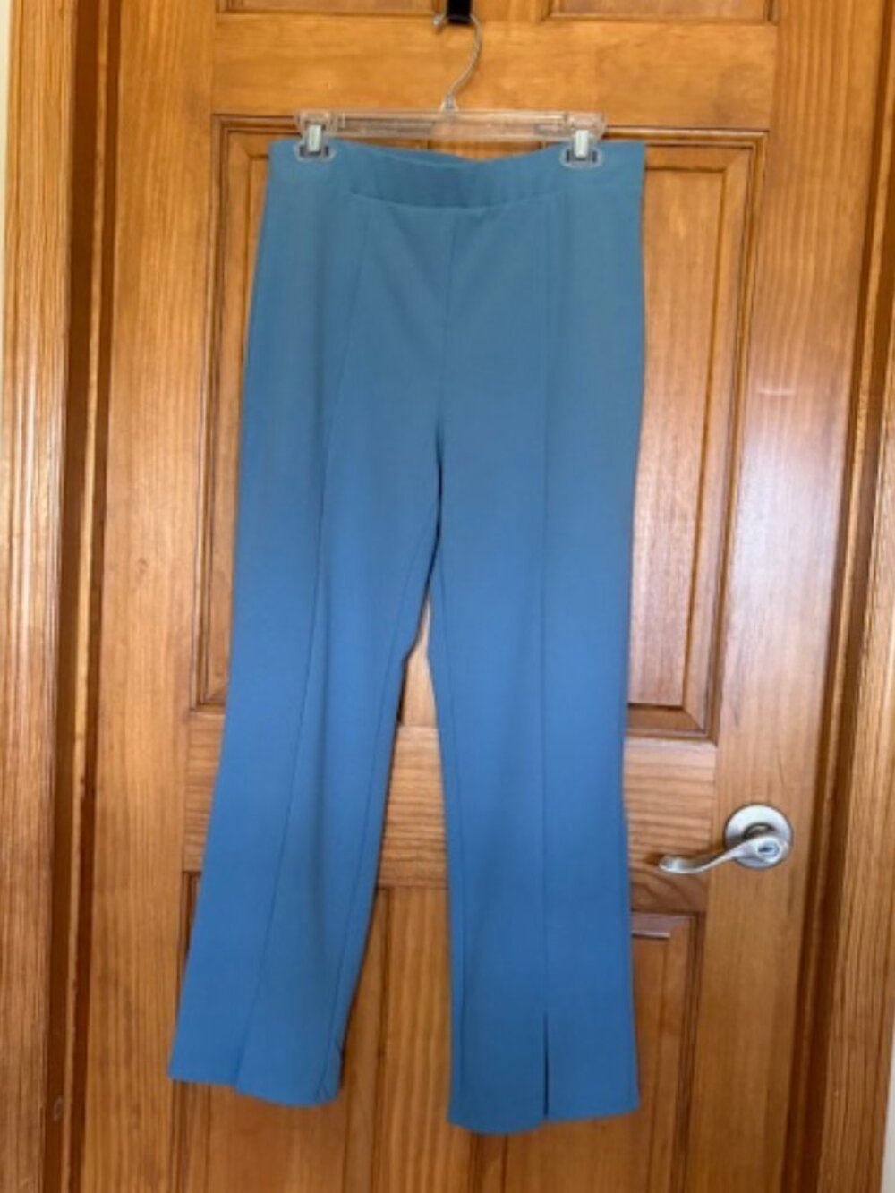 CeCe blue split hem ankle pants